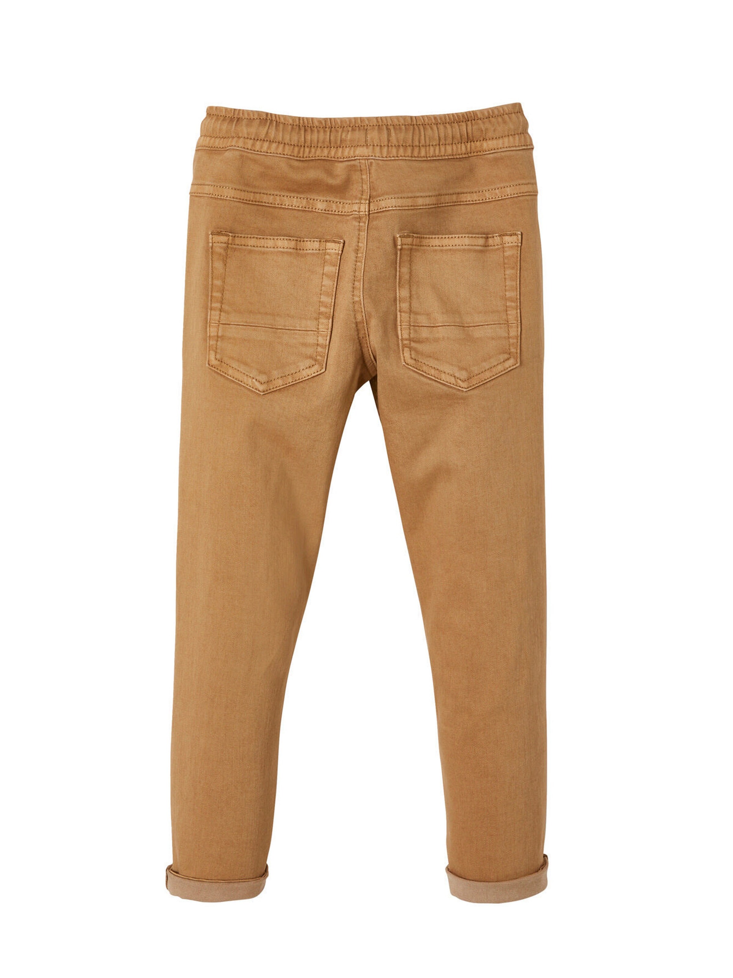 Vertbaudet Jungen Hose, Dehnbund mit Kordelzug beige