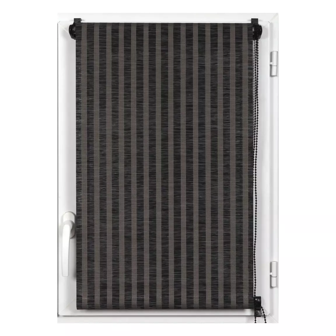 Store enrouleur tamisant (45 x 180 cm) Rayures Noir
