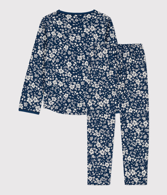 Pyjama fleur petite fille en coton