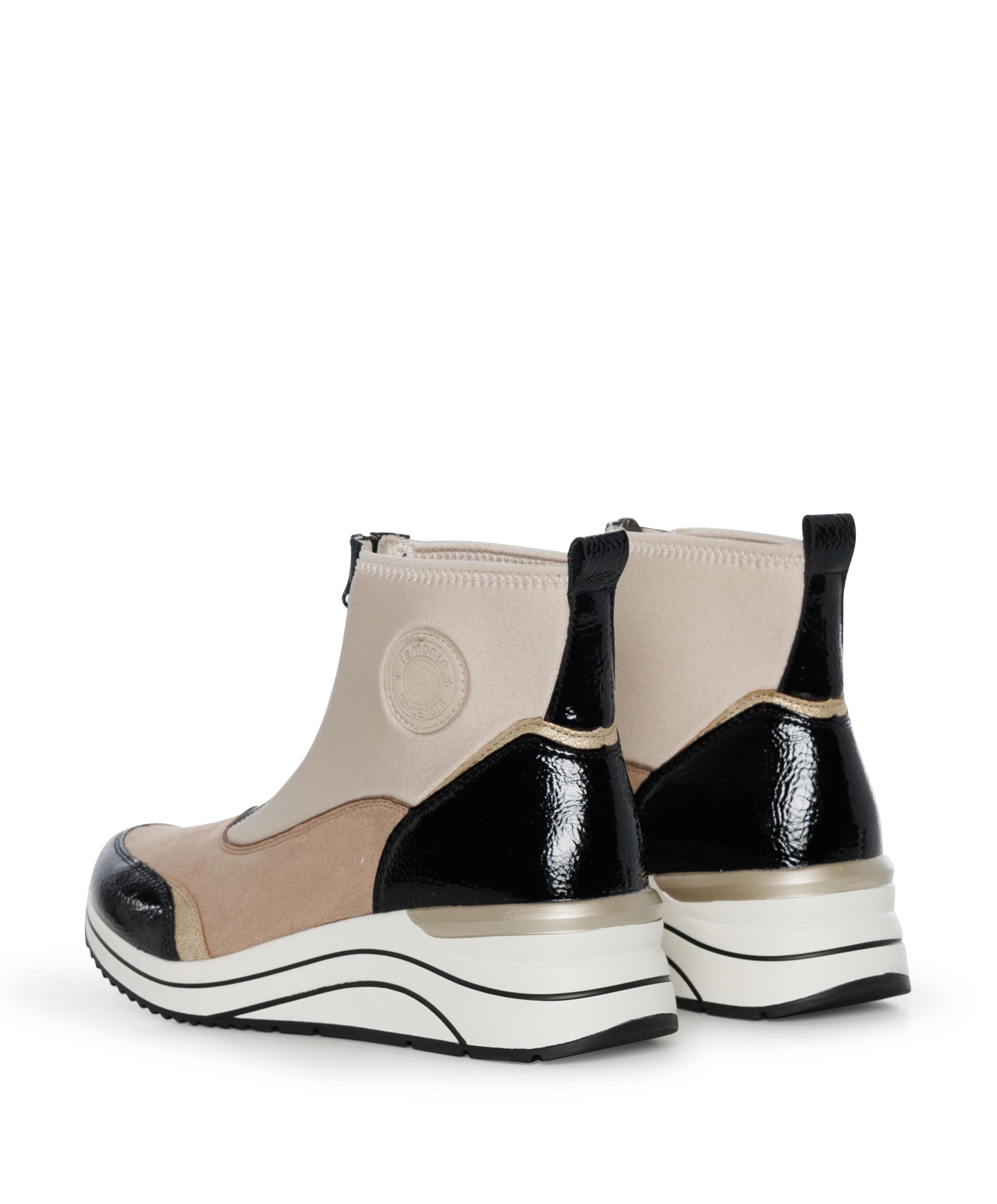 Remonte dames enkellaarzen beige