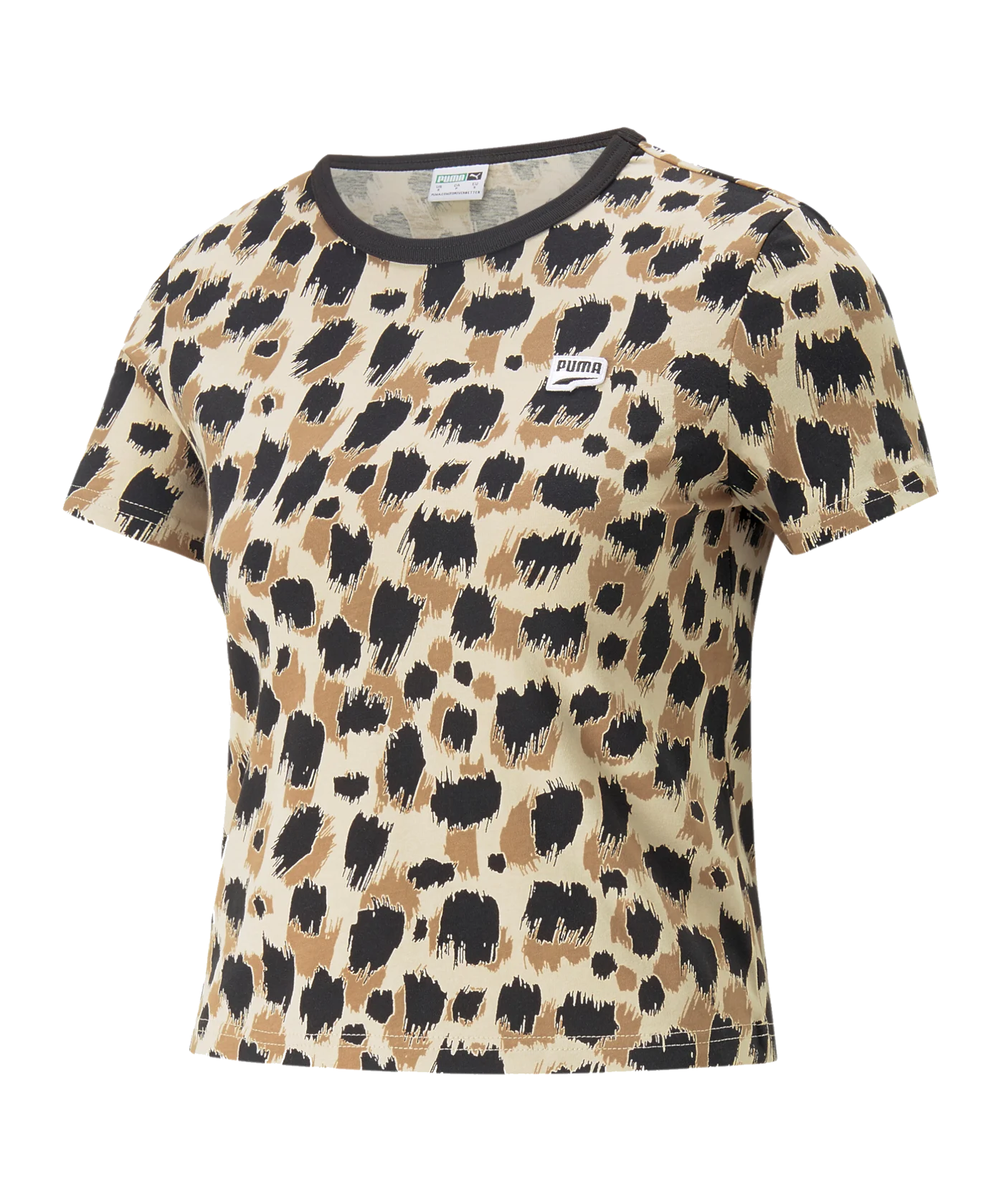 PUMA DOWNTOWN AOP T-Shirt Damen Braun F88