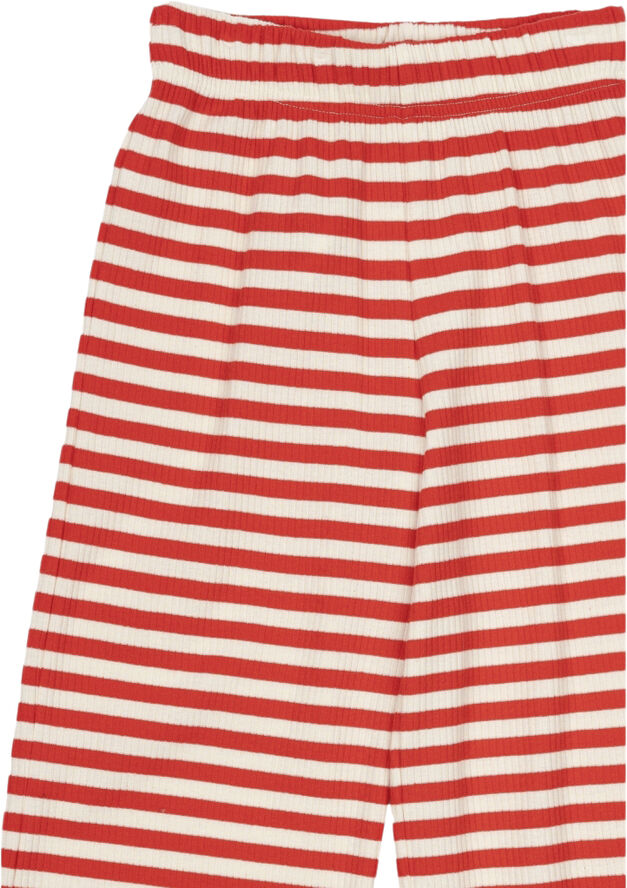 The New TNMoore Wide Rib Pants Poppy red striped