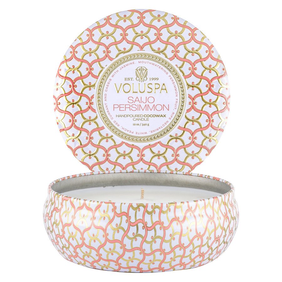 Voluspa 3-Wick Tin Candle Saijo Persimmon 340g