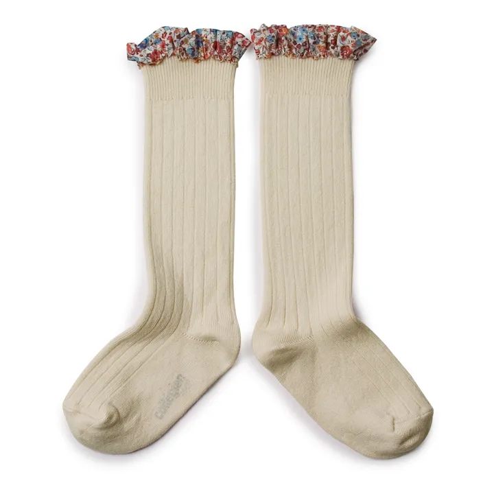 Collégien Chaussettes Elisabeth | Blanc cassé