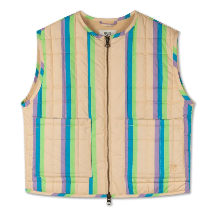 Repose AMS Veste Sans Manches Coton Bio Matelassée | Rose pêche