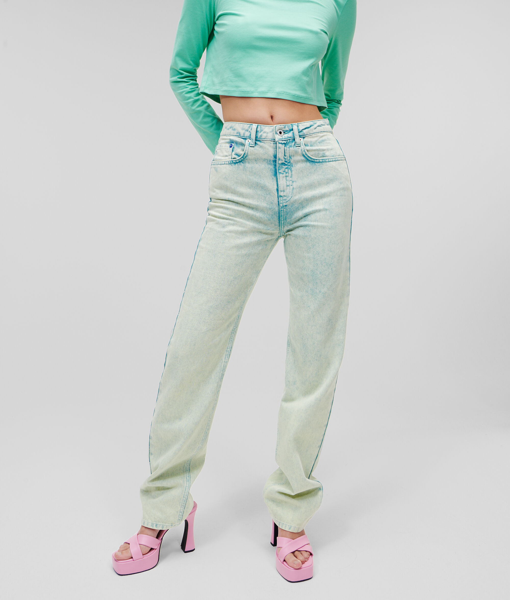 JEAN DROIT KLJ TAILLE HAUTE