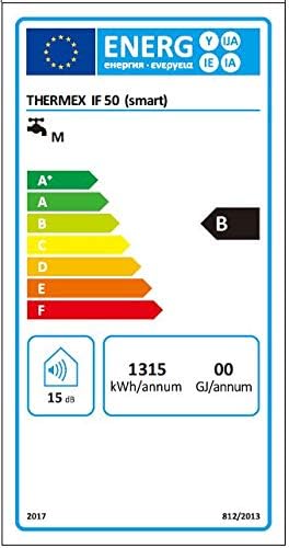 Thermex IF 50 Smart Boiler, intelligenter Flach-Warmwasserspeicher, 50 Liter