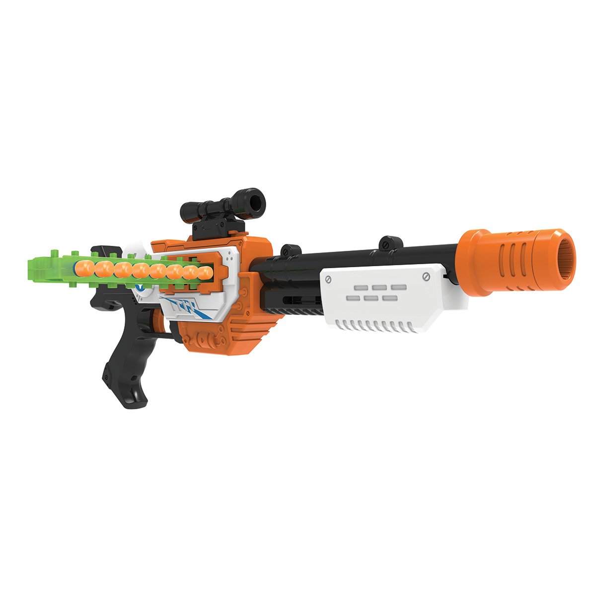 Pistolet 12 flèches en mousse et 2 cibles