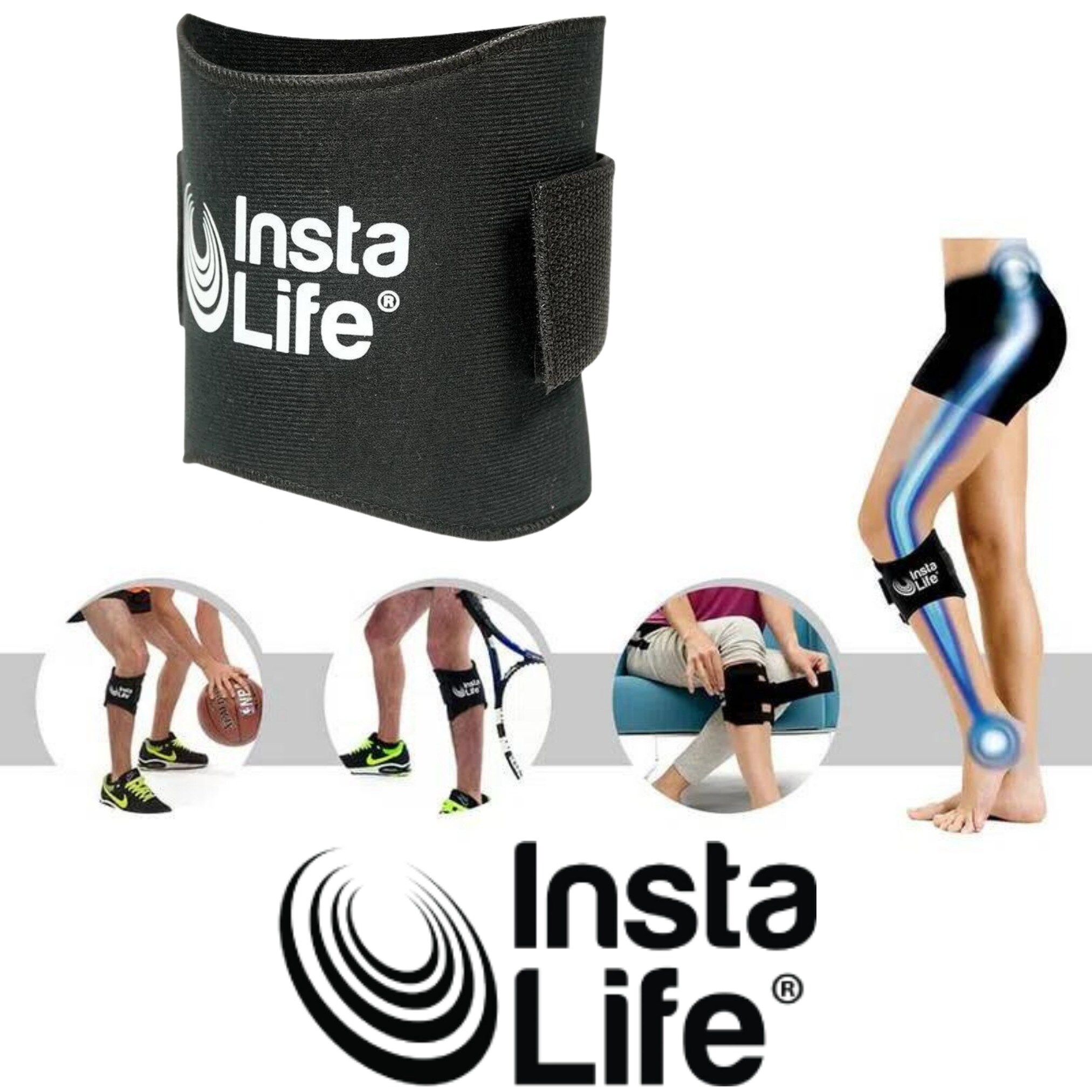 Best Direct® Akupressur Knie Bandage - Kniebandage Insta Life