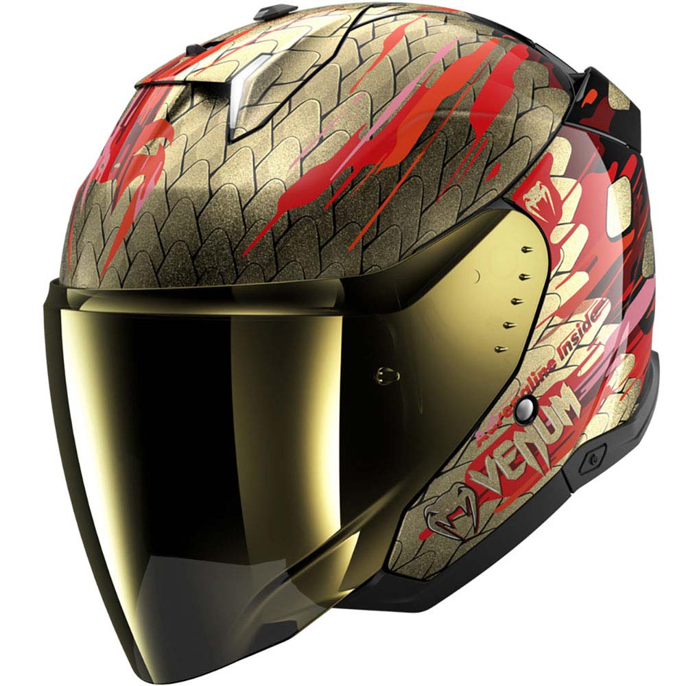 Shark - Casque Skwal i3 Jet - Venum Or / Rouge / Noir / Brillant