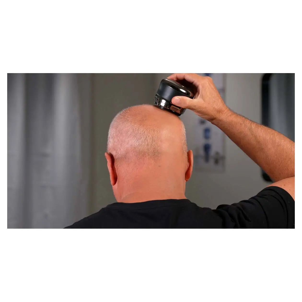 Head Shaver Glatzen Rasierer Elektrischer Akku Kopfrasierer - Schwarz / Silber