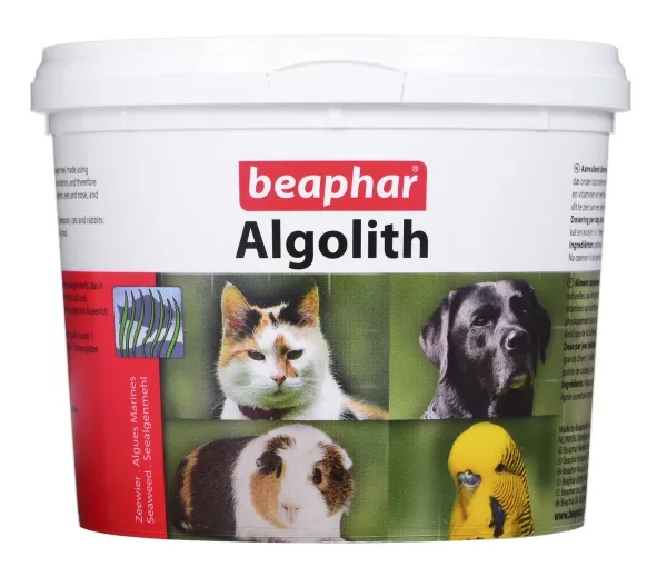 Beaphar Algolith, Kat (dyr)/hund, Pulver, Generelt sundhed, Kalium, Kalcium, Magnesium, Phosphorus, Natrium, Pot, 500 g