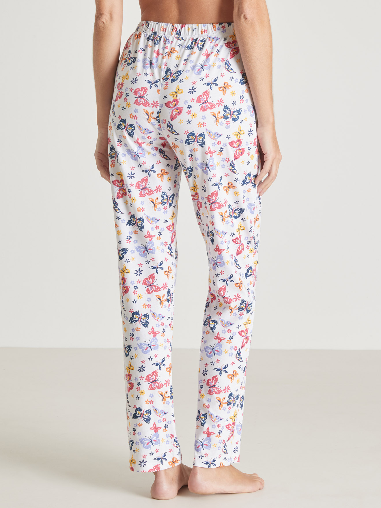 Pantalon de pyjama en maille pur coton