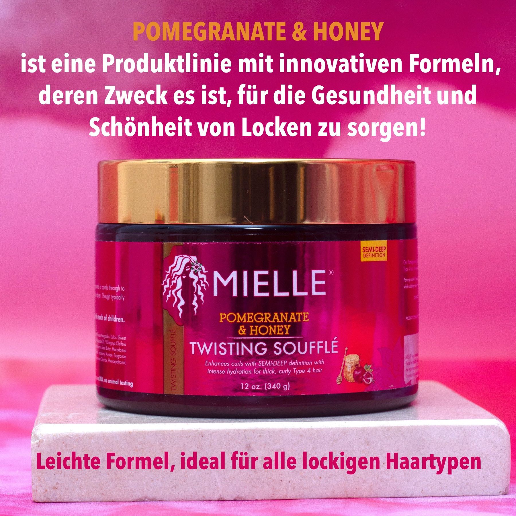 Mielle Organics Haarmaske Pomegranate Honey Twisting Souffle für Haarpflege