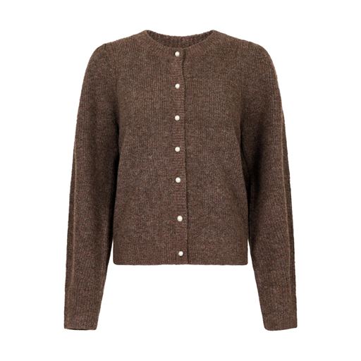 Neo Noir Nuna Knit Cardigan, Brown Melange, 34