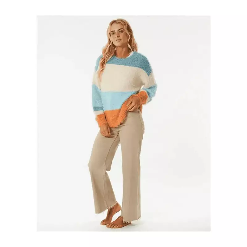 Pull femme RIPCURL Sunrise Sessions Sweater Light Blue XS
