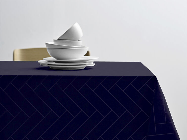 Södahl Dug Tiles Damask Indigo Indigo