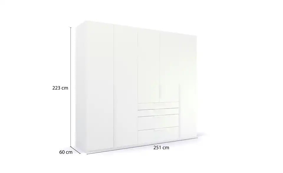Drehtürenschrank 5 Stück 251 cm