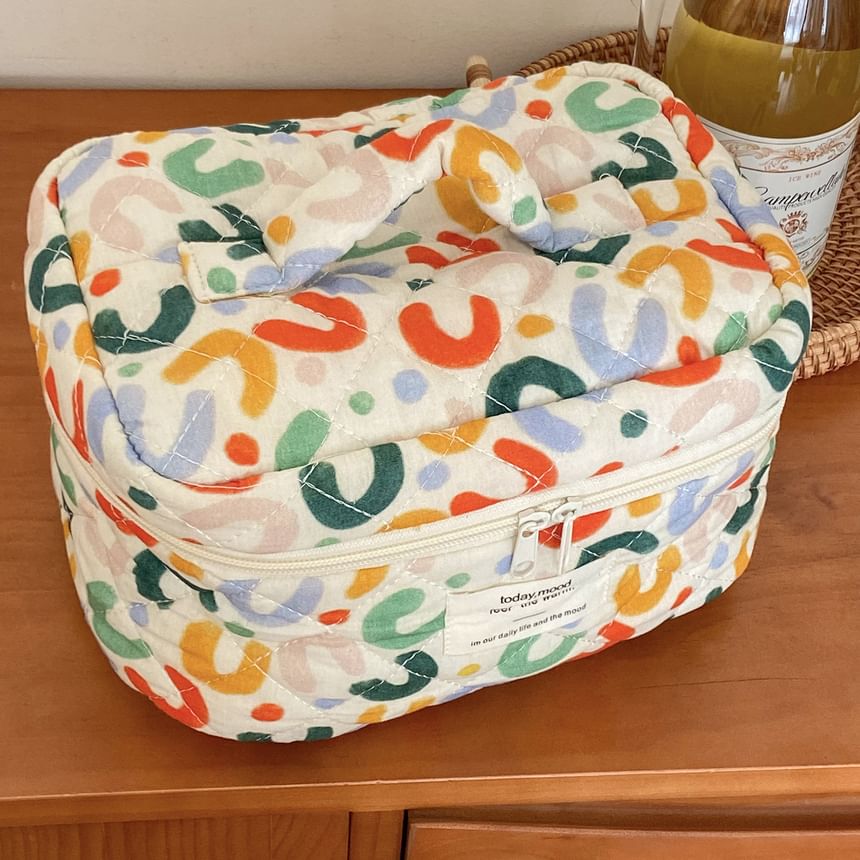 ZenlyHabit - Stoffen make-uptas / clutch / etui met print
