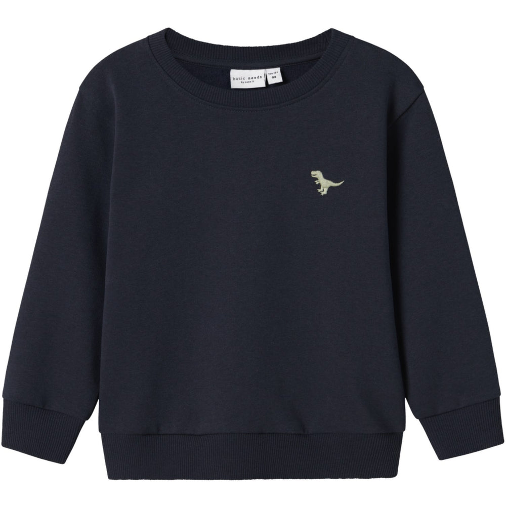 Køb Name It Dark Sapphire Dino Vallen Regular Sweatshirt