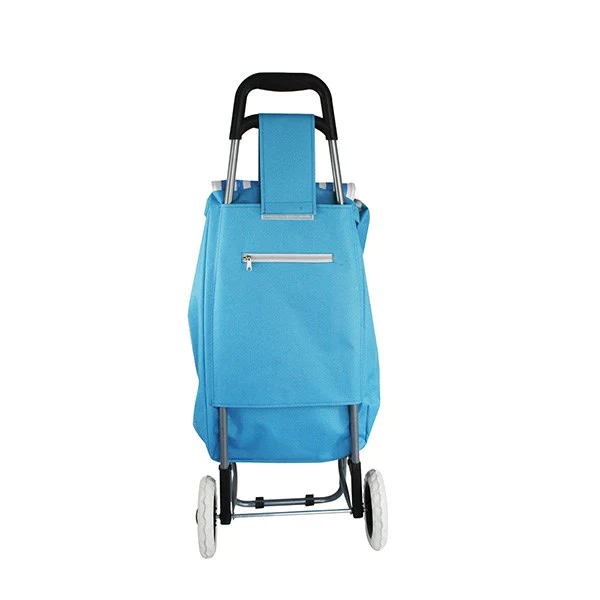 Chariot de courses bleu 46 L