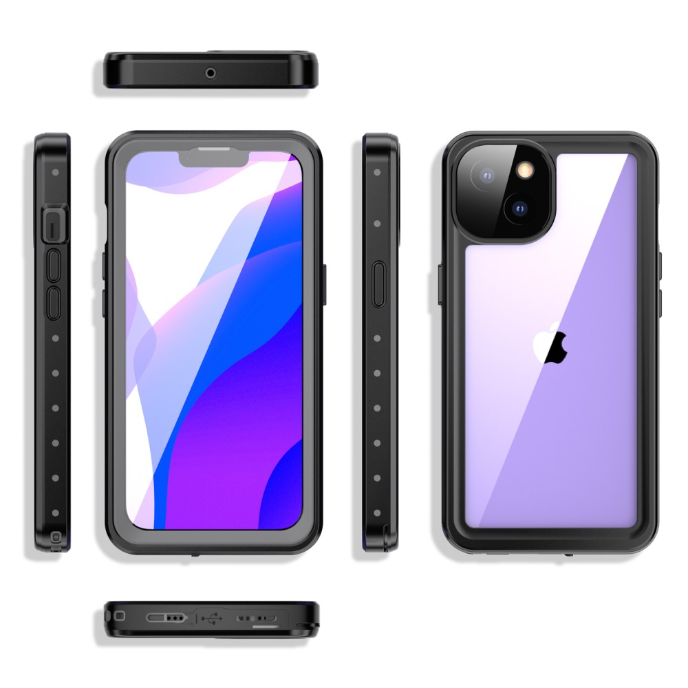 iPhone 13 Wasserfeste Outdoor Schutz Hülle (IP68) - Schwarz