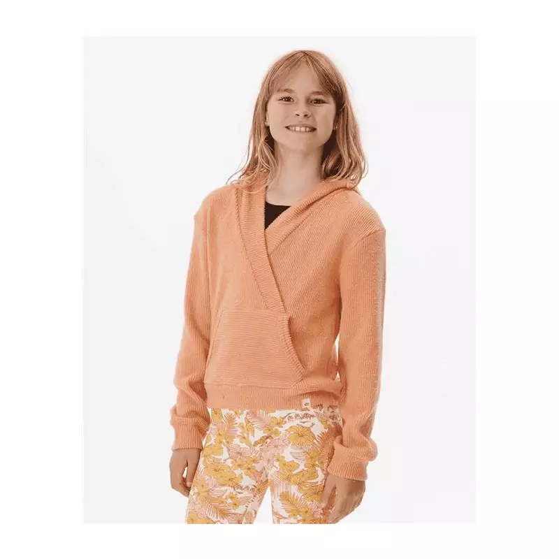 Sweat junior RIPCURL Cosy V Neck Hood -Girl Clay Marle