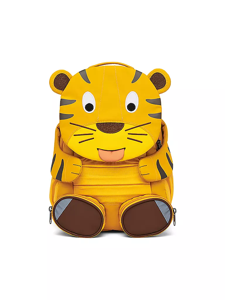 AFFENZAHN Kinder Rucksack Großer Freund - Tiger gelb