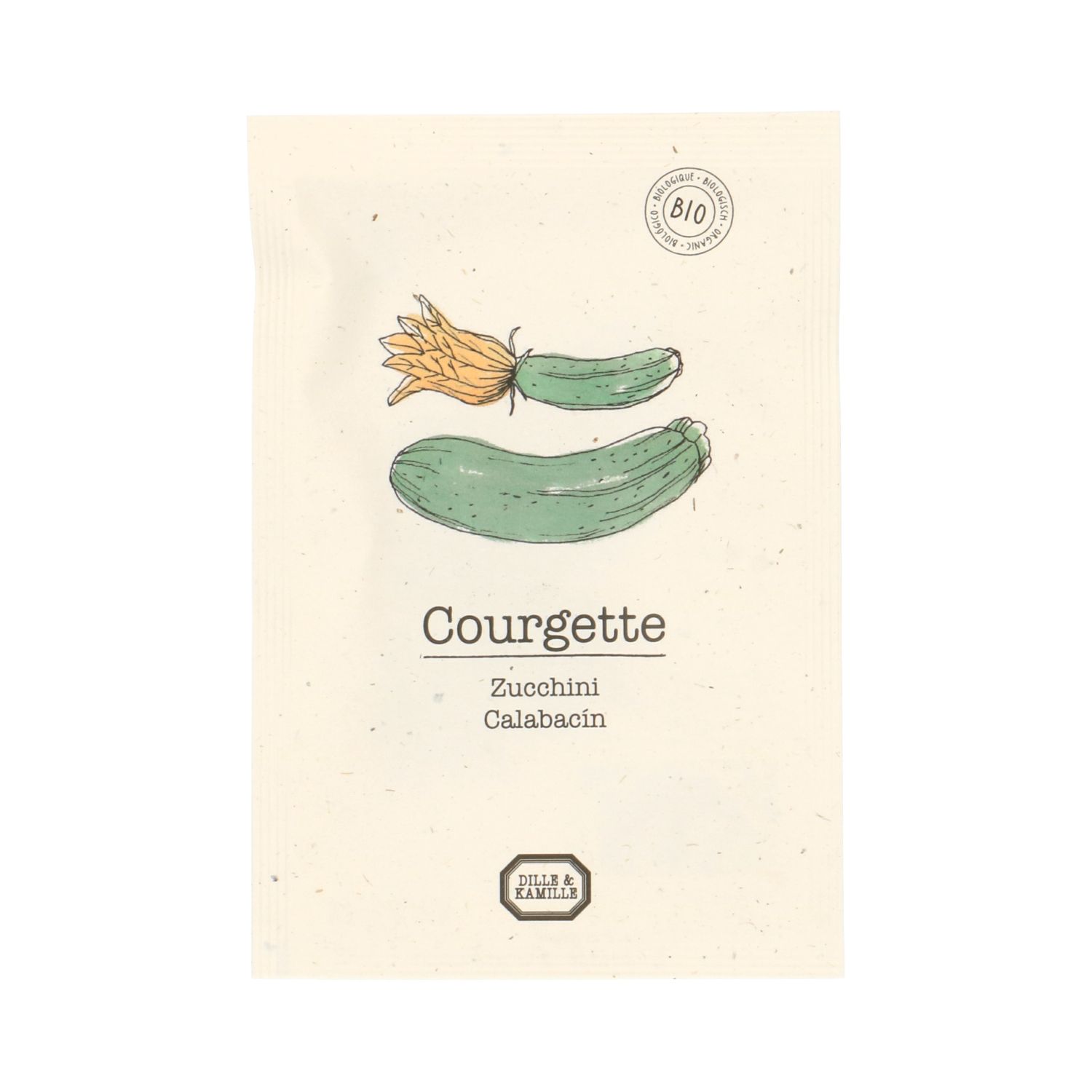 Groentezaden, biologisch, courgette, 2.5 g