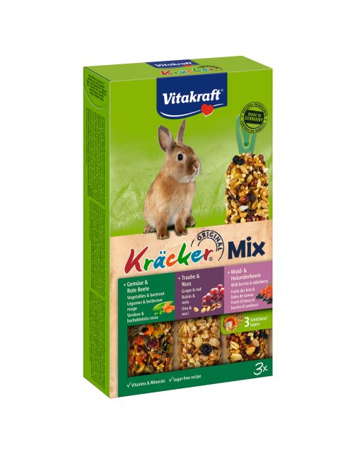 Vitakraft Konijn Kracker 3in1 - Konijnensnack