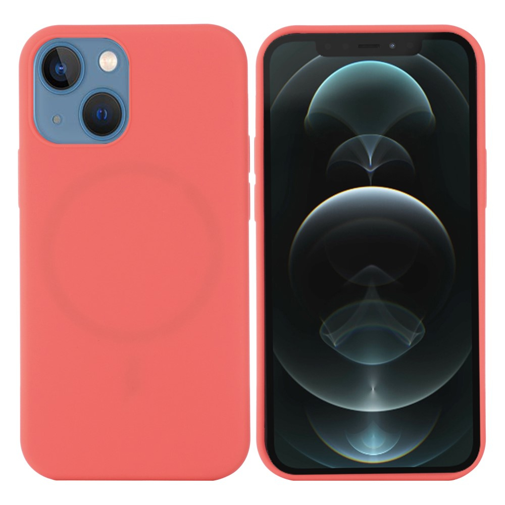 iPhone 13 MagSafe Silikon Case Hülle - Coral
