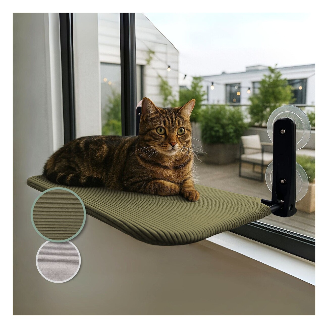 PIUPET Katzenfensterliege grün