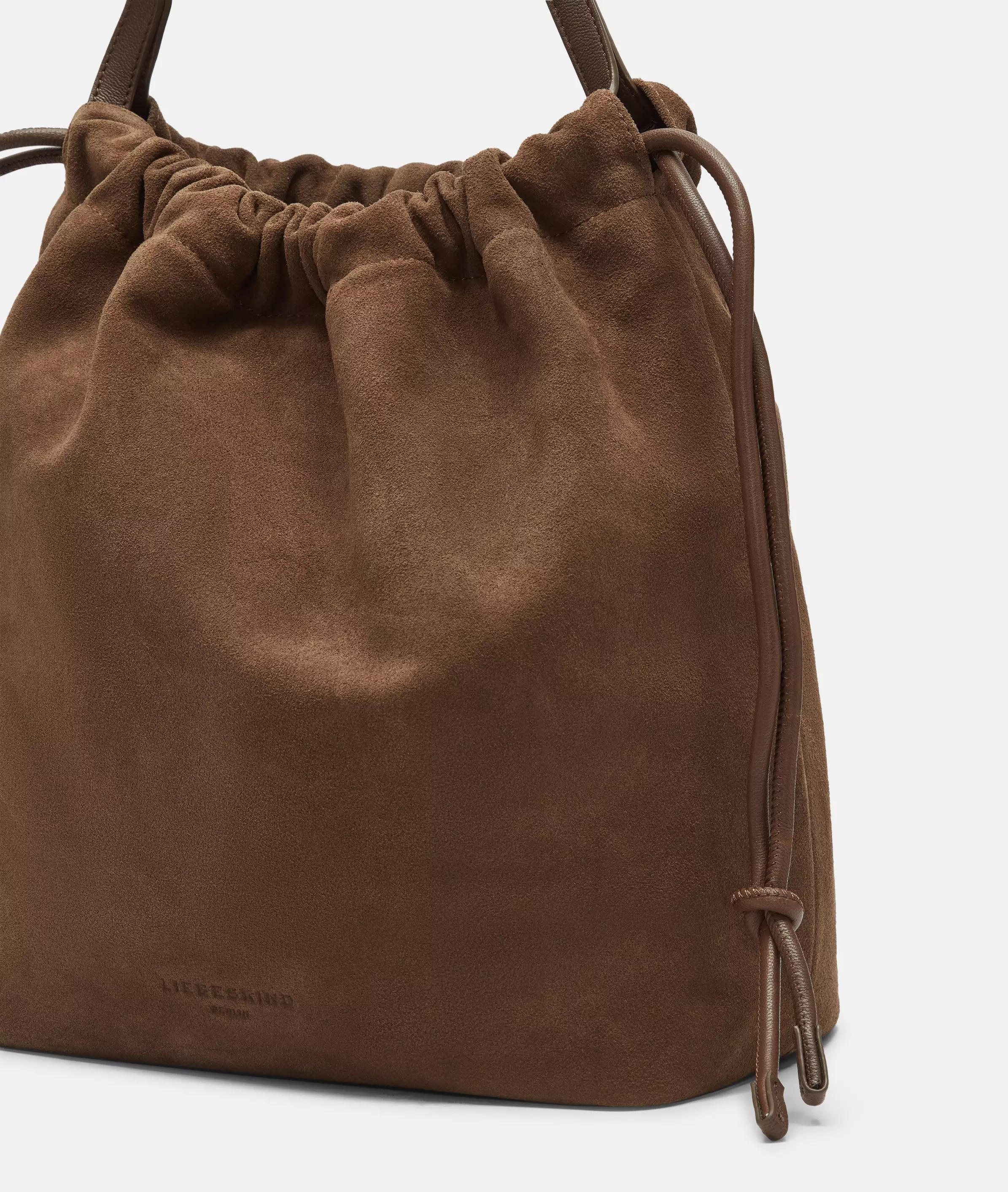 Lya Hobo M Spacious pouch bag made from soft suede