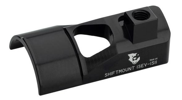 SHIFT MOUNT ISEV-ISII Adapter rechts für Shimano 12fach-Schalthebel mit Shimano I-Spec II Bremshebel  schwarz  rechts