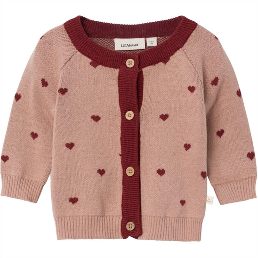 Nougat Saran Strik Cardigan - Lil'Atelier