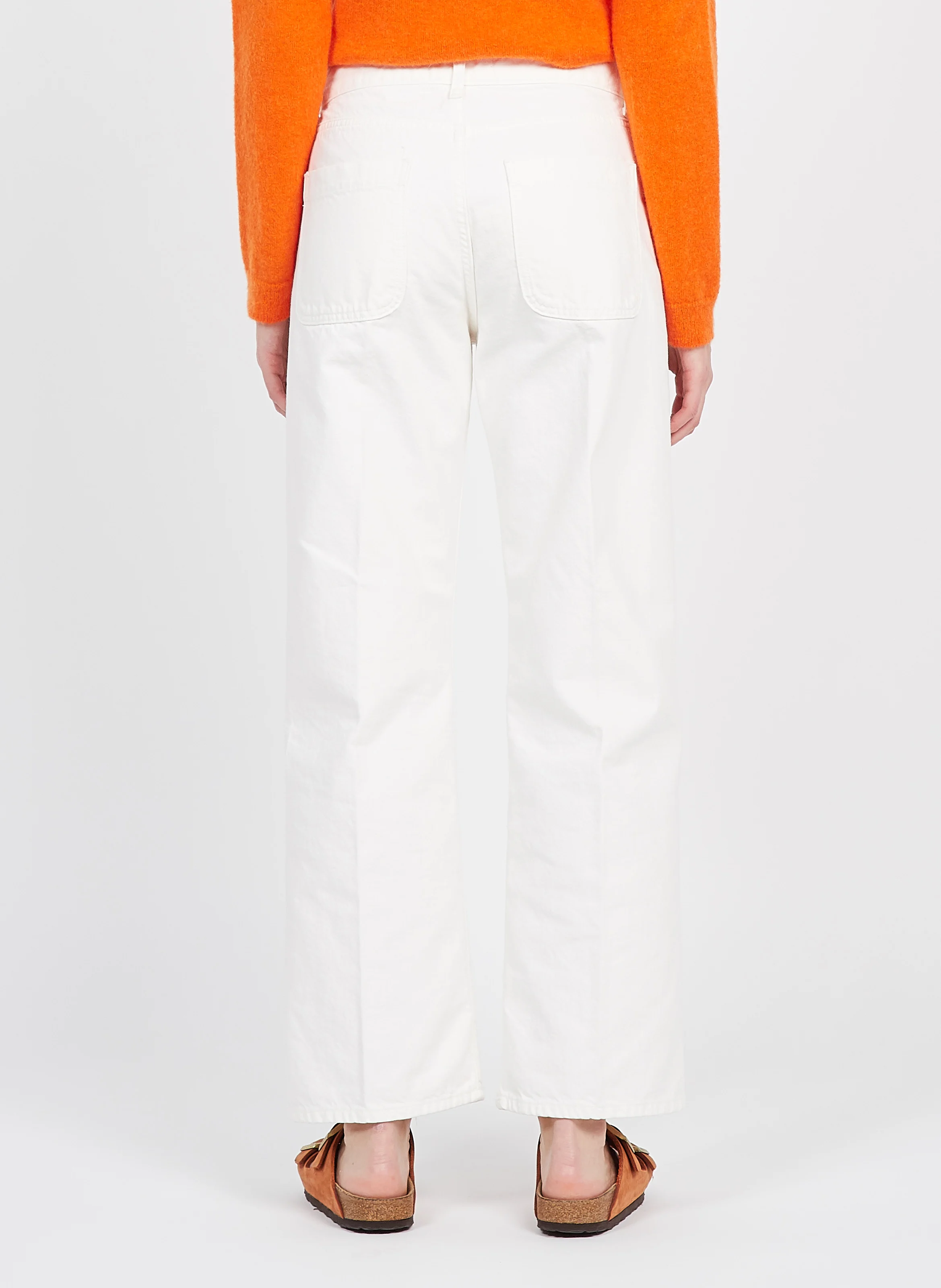 MOON - Jean droit en coton | Blanc