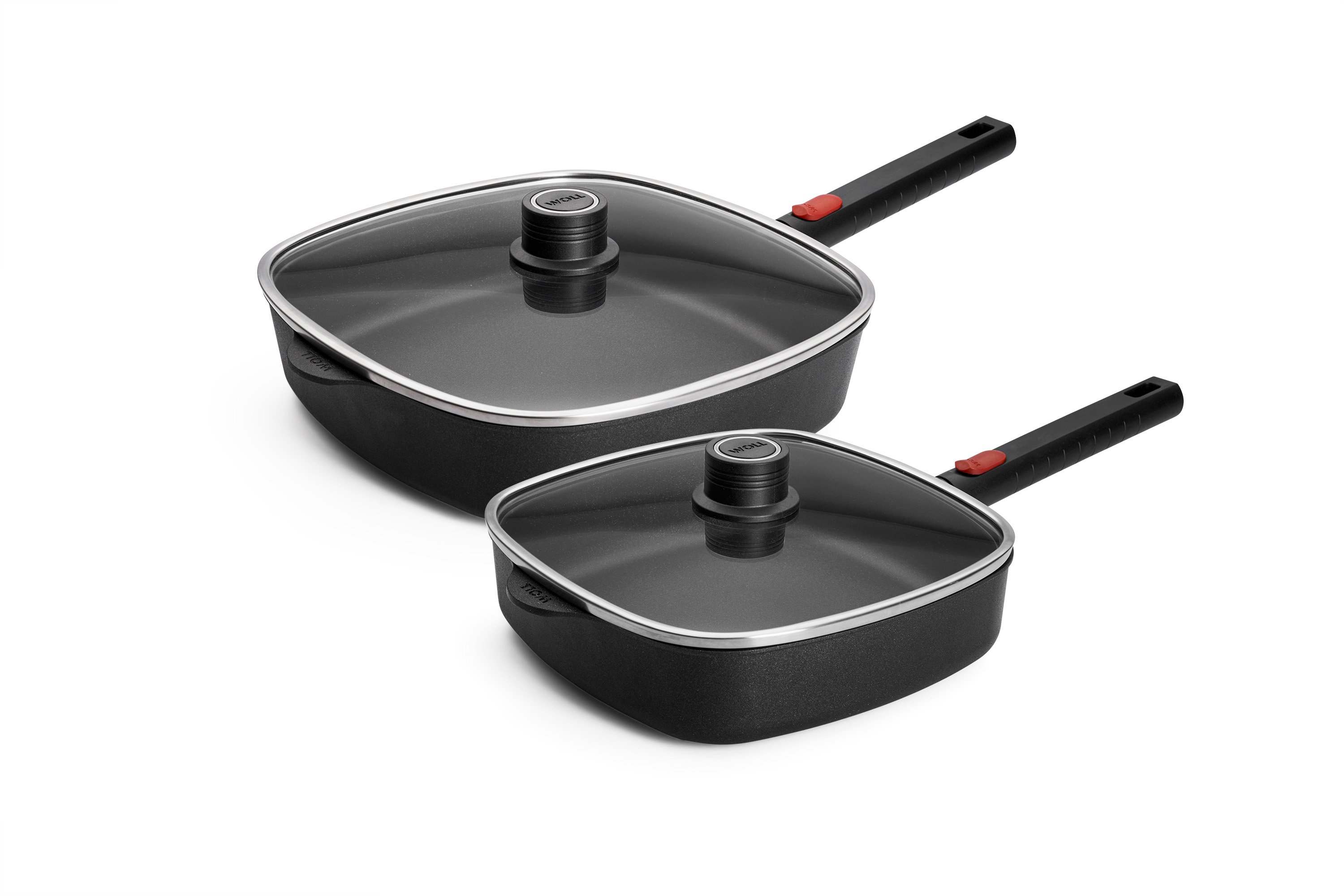 Logic XR Viereckpfannen-Set, 28 x 28 cm + 24 x 24 cm - Herdart: Alle Herdarten inkl. Induktion