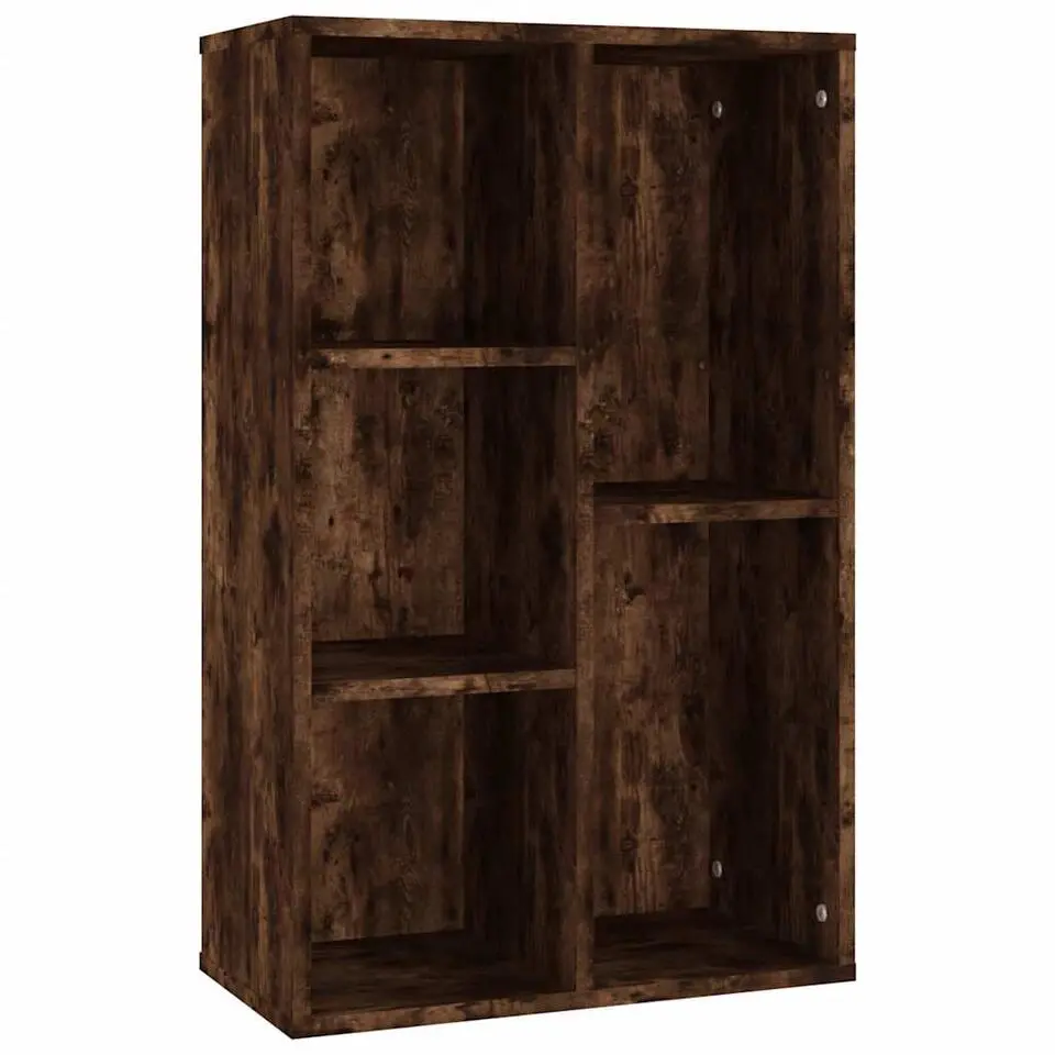 vidaXL - Boekenkast/dressoir met 5 vakken - Gerookt eiken - Hout - 50x25x80 cm