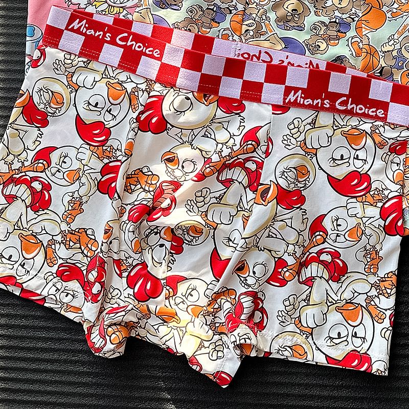 Pancherry - Cartoon Print Boxershorts / Set