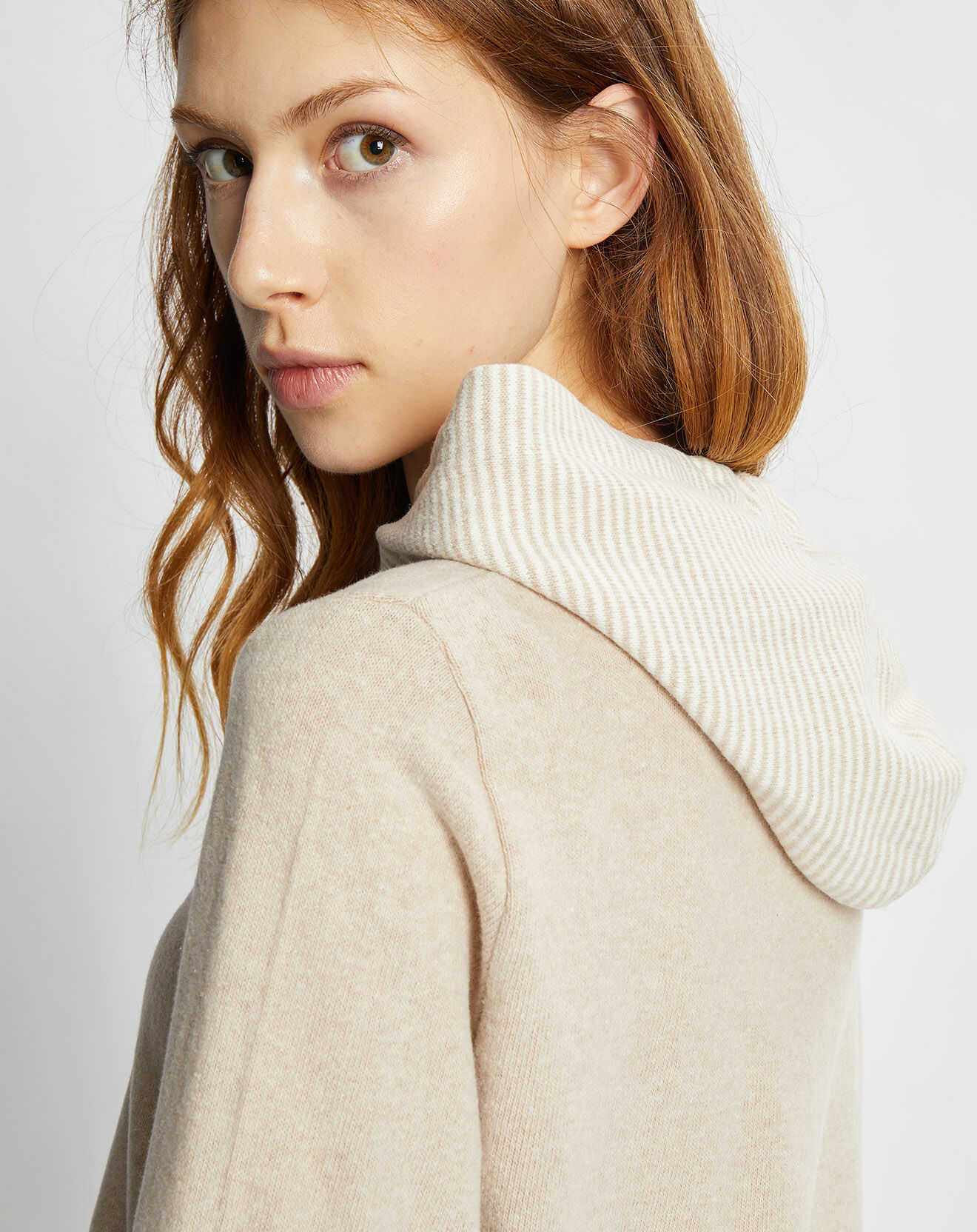 Le Chat Sweat Sweethome beige/blanc