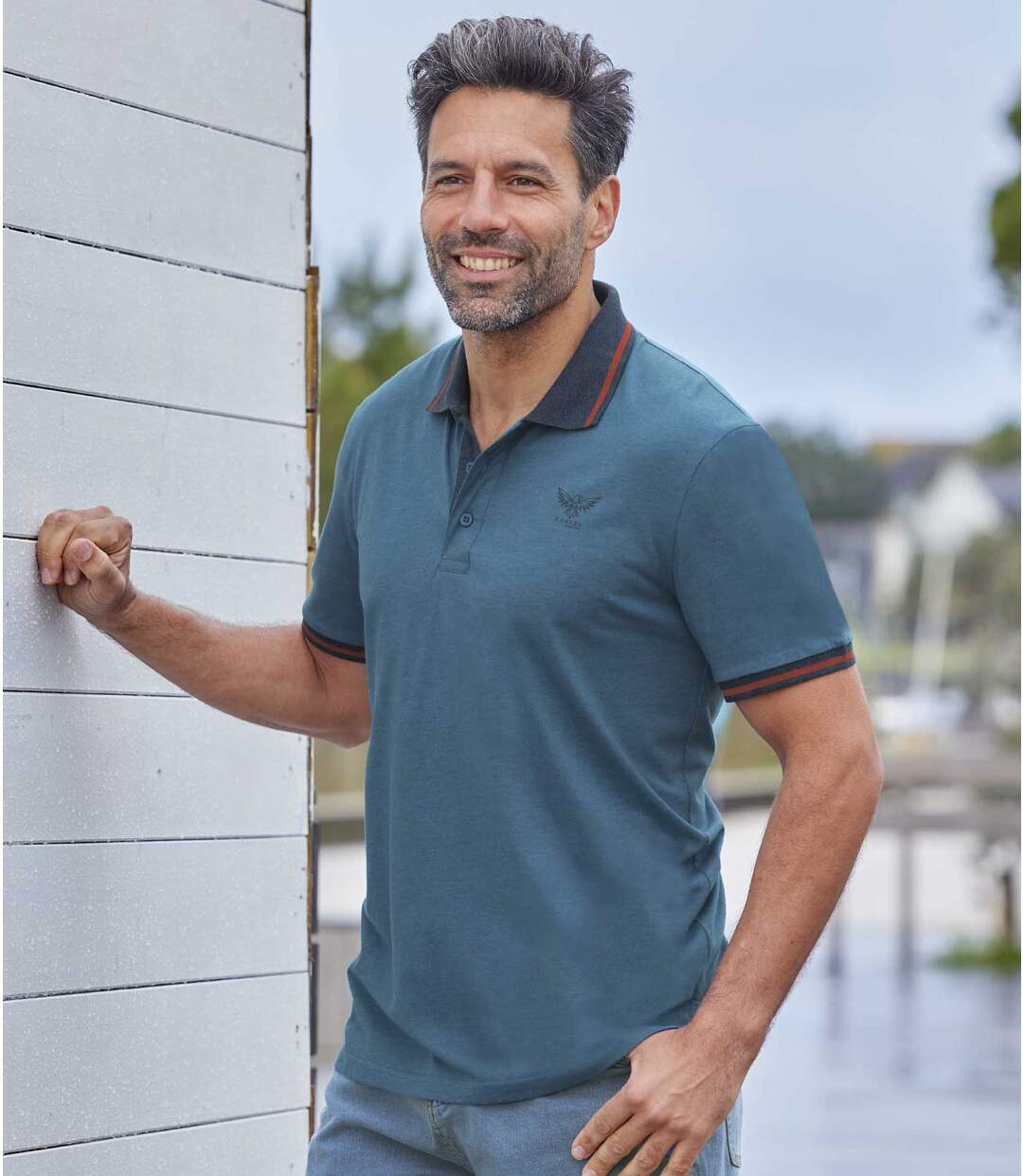 Lot de 2 Polos Jersey Eagles Canyon