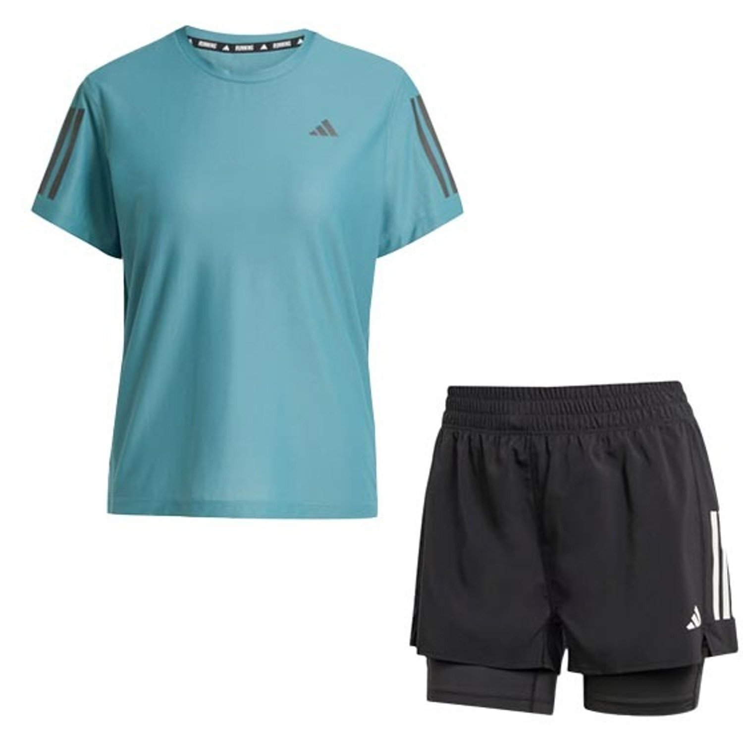 adidas OTR Tee 2in1 Short Set Dames
