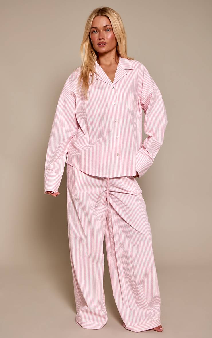 Rose Bébé Chemise De Pyjama À Rayures Et Manches Longues