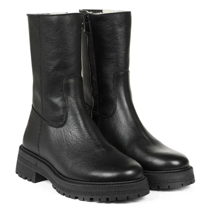 Angulus Bottes Montantes Zip | Noir