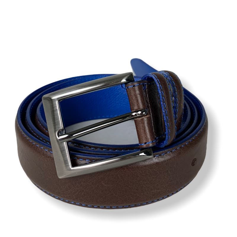 Milano Belts Heren Centuur Florence Donkerbruin