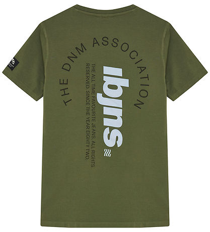 Indianer Blue Jeans T-Shirt - Army Erde m. Print