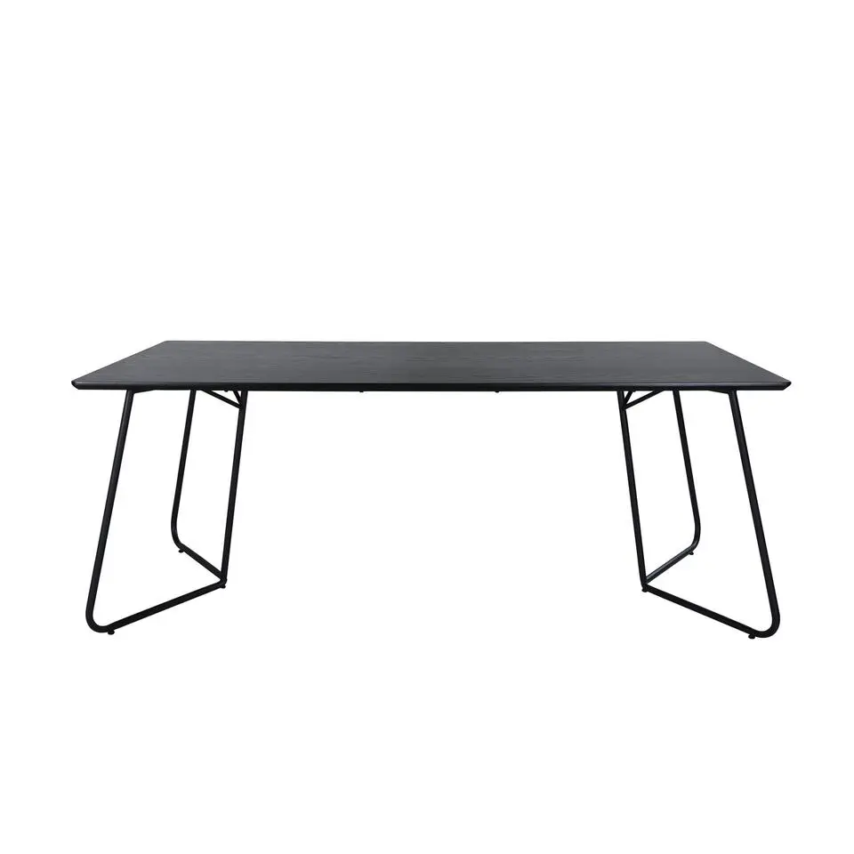 Eettafel Zwart Hout - 190x90x75cm - Petra