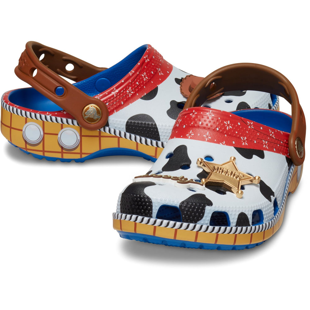 Køb Crocs Toy Story Woody Classic Clog Blue Jean
