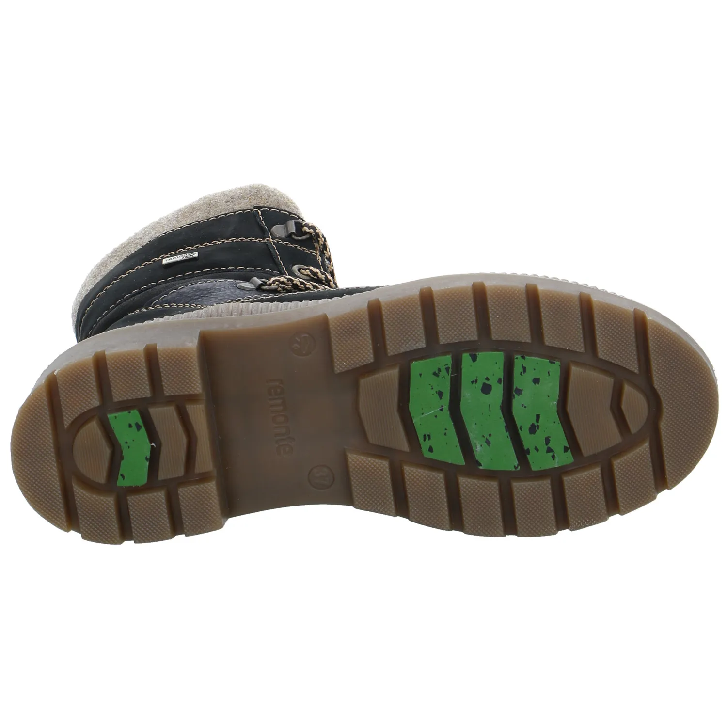 REMONTE Boot Schwarz Leder  mit TEX Membrane