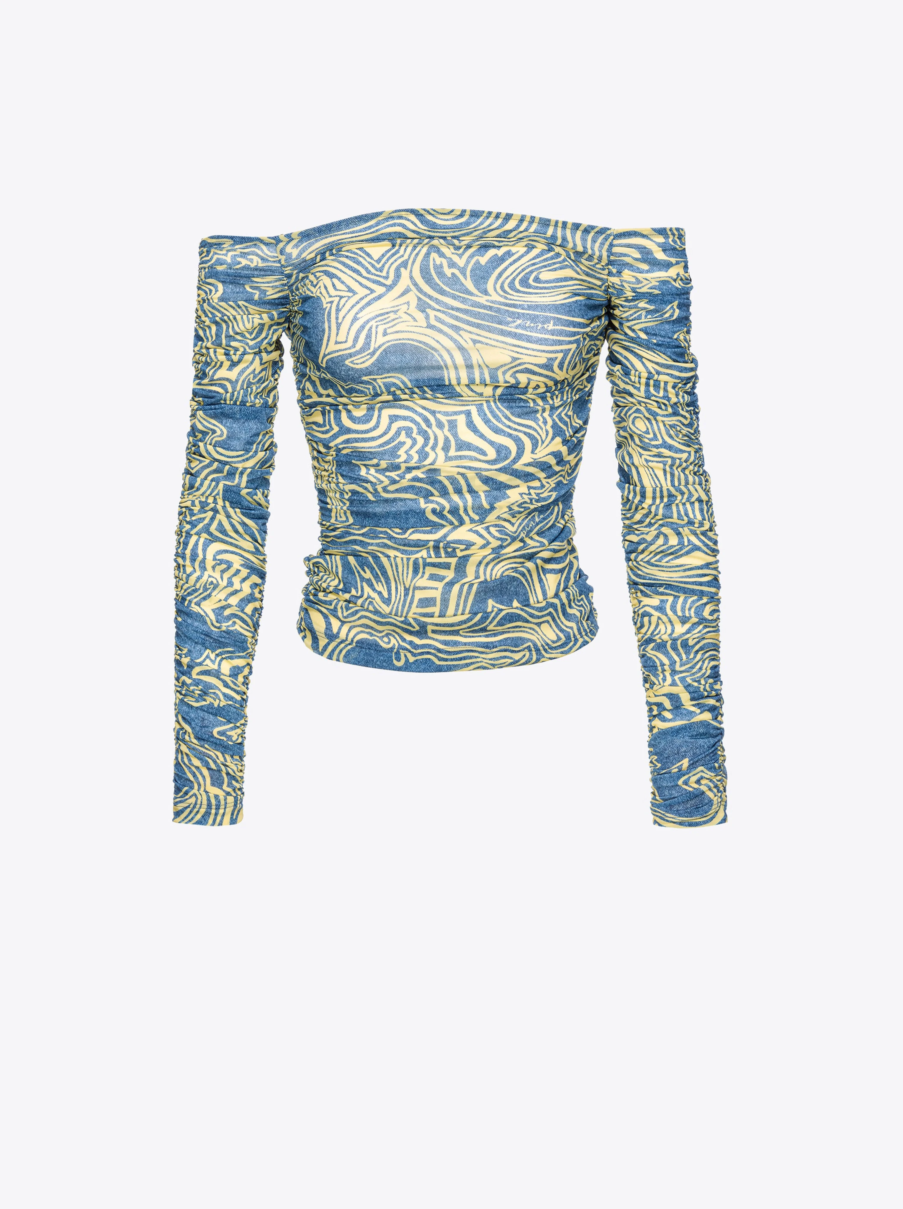 Top encolure bardot avec imprimé sirène | Multicolore